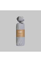 %100 Pamuk Tek Kişilik 120*200 cm 1 Adet Yastık Kılıflı Fitted Çarşaf Seti Gri