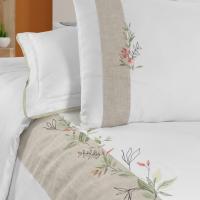 SAREV DORENA SATEN ÇİFT KİŞİLİK NEVRESİM TAKIMI MAVİ