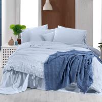 SAREV LEON ÇİFT KİŞİLİK NEVRESİM TAKIMI SAREV MAVİ