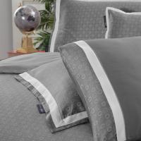 SAREV SAROV SATEN ÇİFT KİŞİLİK GRİ NEVRESİM TAKIMI