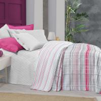 SAREV VIOLA TEK KİŞİLİK PİKE TAKIMI PEMBE