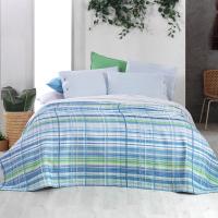 SAREV VIOLA TEK KİŞİLİK PİKE TAKIMI MAVİ