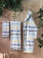 Sarev Mai Beyaz "M" Beden Pamuklu Bornoz