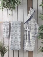 Sarev Tily Gri "M" Beden Pamuklu Bornoz