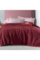 Abel Kırmızı Çift Kişilik %100 Pamuk Pike Takımı