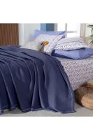 Abel Lacivert Çift Kişilik %100 Pamuk Pike Takımı