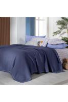 Abel Lacivert Çift Kişilik %100 Pamuk Pike Takımı