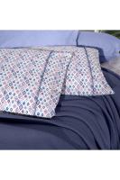 Abel Lacivert Çift Kişilik %100 Pamuk Pike Takımı