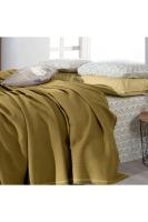 Abel Sarı Çift Kişilik %100 Pamuk Pike Takımı