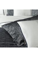 Adia Lacivert Çift Kişilik %100 Pamuk Saten Nevresim Takımı ve Yatak Örtüsü Seti