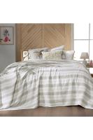 Adira Çift Kişilik %100 Pamuk Yatak Örtüsü 240*260 cm Bej