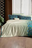 Ayder Yeşil %100 Pamuk Fancy Poplin Çift Kişilik Nevresim Takımı