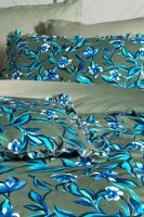 Ayder Yeşil %100 Pamuk Fancy Poplin Çift Kişilik Nevresim Takımı