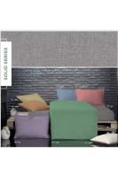 Bazaar Teo Tek Kişilik Fitted Çarşaf Seti - Ekru