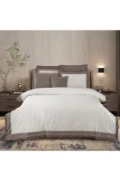 Cortes Çift Kişilik %100 Pamuk Saten "500 TC" Nevresim Takımı Mocha