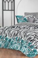 Danio Siyah Çift Kişilik %100 Pamuk Poplin Çift Taraflı Nevresim Takımı