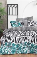 Danio Siyah Çift Kişilik %100 Pamuk Poplin Çift Taraflı Nevresim Takımı