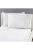 Double Jersey Beyaz Alez Yastık Kılıfı