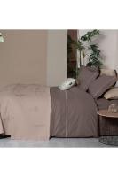 Eva Eldon Mocha Tek Kişilik %100 Pamuk Nevresim Takımı ve Pike Seti