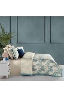 Grant Çift Kişilik %100 Pamuk Saten "300 TC" Nevresim Takımı Bej