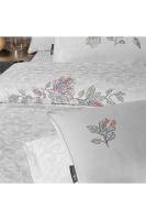 İlay Çift Kişilik %100 Pamuk Saten "300 TC" Nevresim Takımı Gri