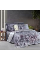 İnova Çift Kişilik %100 Pamuk Saten "300 TC" Nevresim Takımı Lila