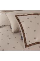 Kutay Çift Kişilik %100 Pamuk Saten "300 TC" Nevresim Takımı Mocha