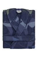 Mai Mavi Şal Yaka "medium" Beden Pamuklu Bornoz