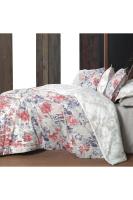 Margaret King Size (Battal Boy) %100 Pamuk Flanel (Pazen) Nevresim Takımı Pembe