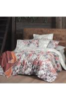 Margaret King Size (Battal Boy) %100 Pamuk Flanel (Pazen) Nevresim Takımı Pembe