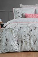 Martina Gri Çift Kişilik %100 Pamuk Saten "300 TC" Nevresim Takımı