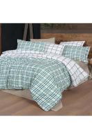 Mayon King Size (Battal Boy) %100 Pamuk Flanel (Pazen) Nevresim Takımı Mavi