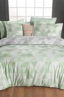 Peonia Yeşil Çift Kişilik %100 Pamuk Saten "233 TC" Nevresim Takımı