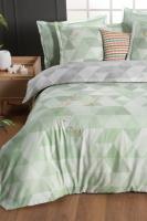 Peonia Yeşil Çift Kişilik %100 Pamuk Saten "233 TC" Nevresim Takımı