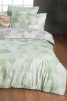 Peonia Yeşil Çift Kişilik %100 Pamuk Saten "233 TC" Nevresim Takımı