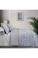 Playa Jakarlı Saten Nevresim Takımı Çift Kişilik Mavi