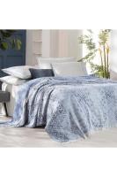 Raina Mavi Çift Kişilik %100 Pamuk İpliği Boyalı Pike Takımı