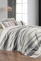 Reyna Siyah Tek Kişilik %100 Pamuk Yatak Örtüsü