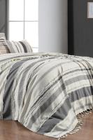 Reyna Siyah Tek Kişilik %100 Pamuk Yatak Örtüsü