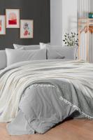 Ribera Çift Kişilik %100 Pamuk Mood Comfort Nevresim Takımı ve Yatak Örtüsü Seti