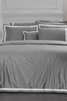 Sarov Gri Çift Kişilik %100 Pamuk Saten 400 TC Nevresim Takımı