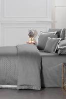 Sarov Gri Çift Kişilik %100 Pamuk Saten 400 TC Nevresim Takımı