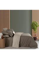 Solo Tone Tek Kişilik %100 Pamuk Nevresim Takımı Mocha