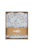 Tily Mavi "large" Beden Pamuklu Bornoz