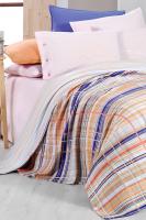 Viola Oranj Tek Kişilik %100 Pamuk Pike Takımı