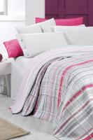 Viola Pembe Çift Kişilik %100 Pamuk Pike Takımı