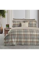 Winston Çift Kişilik %100 Pamuk Saten Nevresim Takımı Mocha